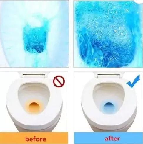 10 Pcs Toilet Cleaner Tablets Powerful WC Cleaning Fresh Fragrance Easy To Use